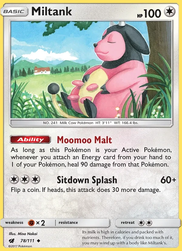 Miltank 78/111 Crimson Invasion Pokémon card