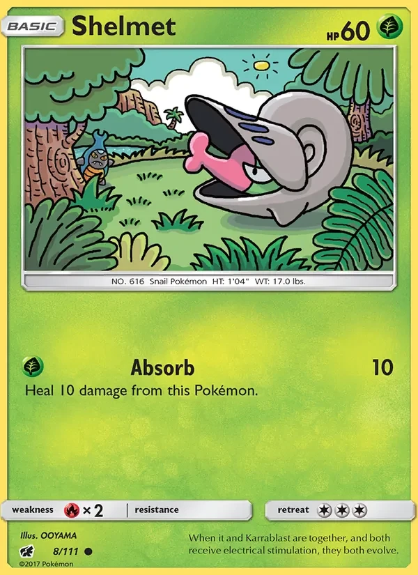 Shelmet 8/111 Crimson Invasion Pokémon card