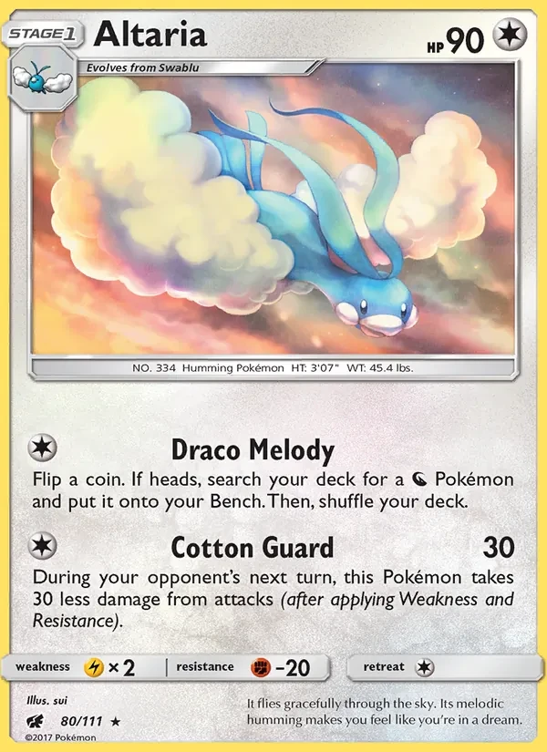 Altaria 80/111 Crimson Invasion Pokémon card