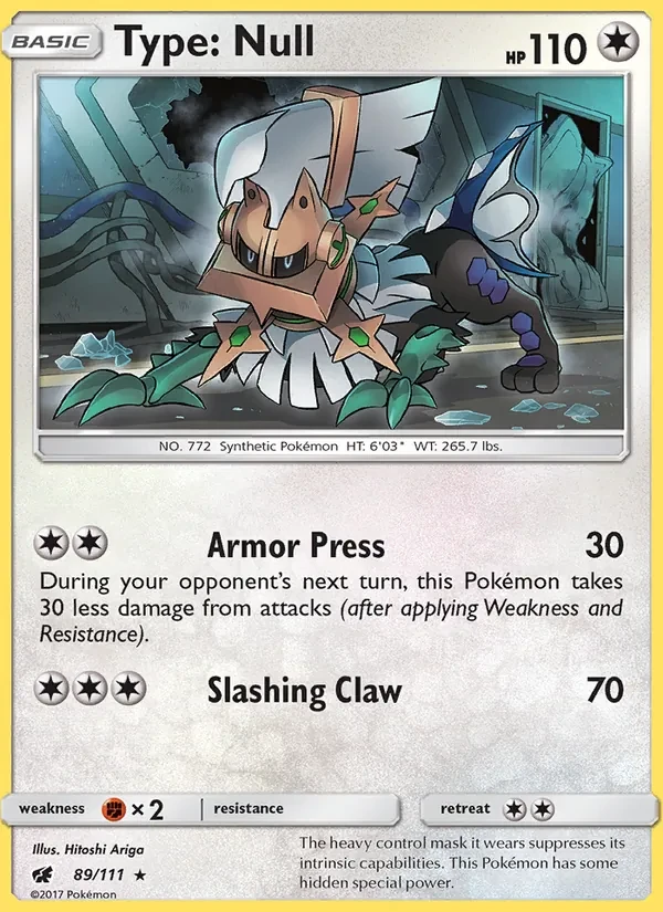Type: Null 89/111 Crimson Invasion Pokémon card