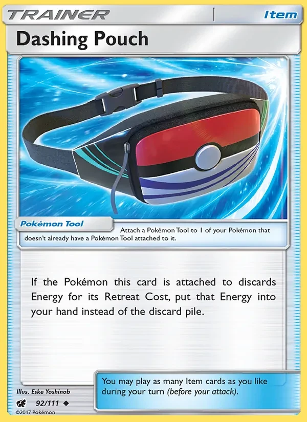 Dashing Pouch 92/111 Crimson Invasion Pokémon card