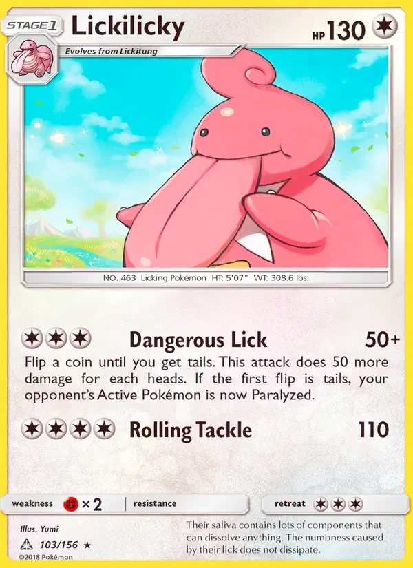 Lickilicky 103/156 Ultra Prism Pokémon Karte
