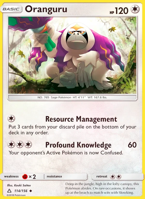 Oranguru 114/156 Ultra Prism Pokémon card
