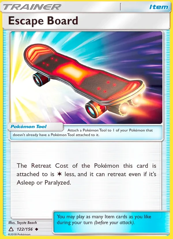 Escape Board 122/156 Ultra Prism Pokémon card