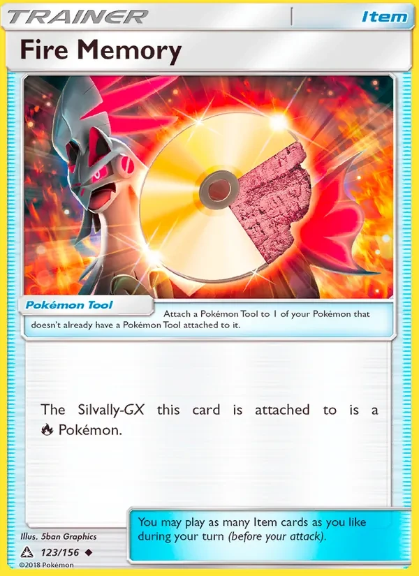 Fire Memory 123/156 Ultra Prism Pokémon Karte