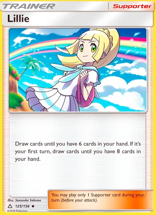 Lillie 125/156 Ultra Prism Pokémon card