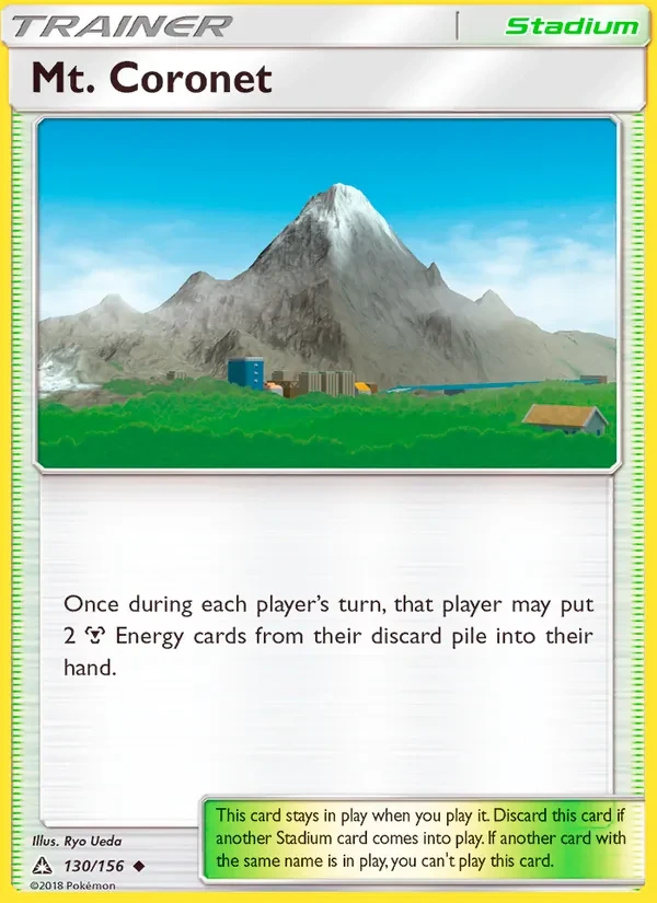 Mt. Coronet 130/156 Ultra Prism Pokémon card