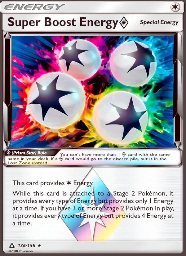 Super Boost Energy ◇ 136/156 Ultra Prism Pokémon card