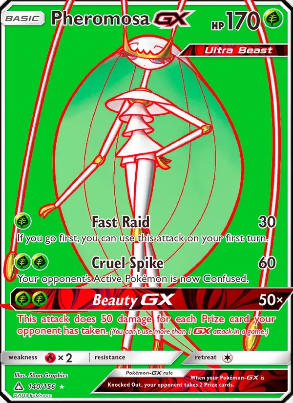 Pheromosa GX 140/156 Ultra Prism Pokémon Karte