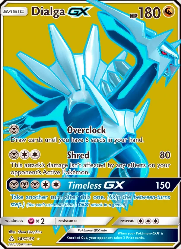 Dialga GX 146/156 Ultra Prism Pokémon card
