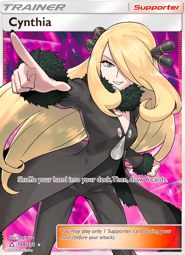 Cynthia 148/156 Ultra Prism Pokémon card