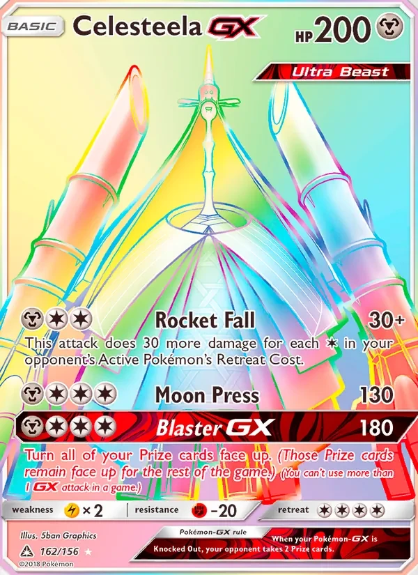 Celesteela GX 162/156 Ultra Prism Pokémon card
