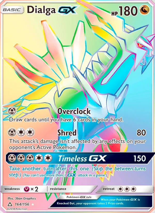 Dialga GX 164/156 Ultra Prism Pokémon card