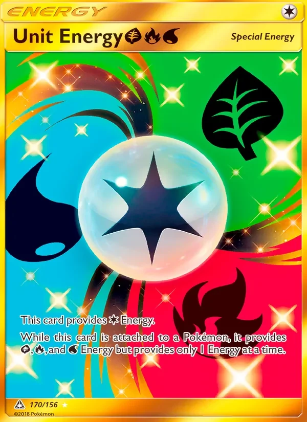 Carta Pokémon Unit Energy GrassFireWater 170/156 Ultra Prism