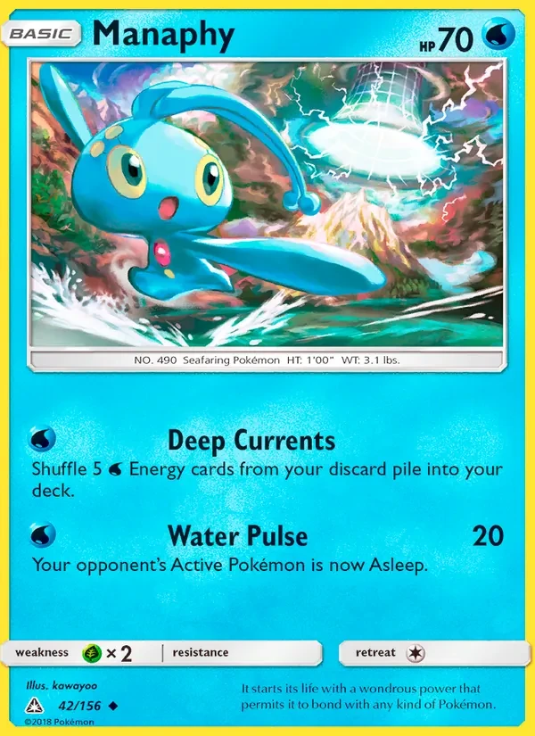 Manaphy 42/156 Ultra Prism Pokémon card
