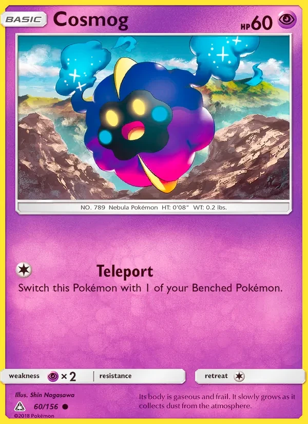 Cosmog 60/156 Ultra Prism Pokémon card