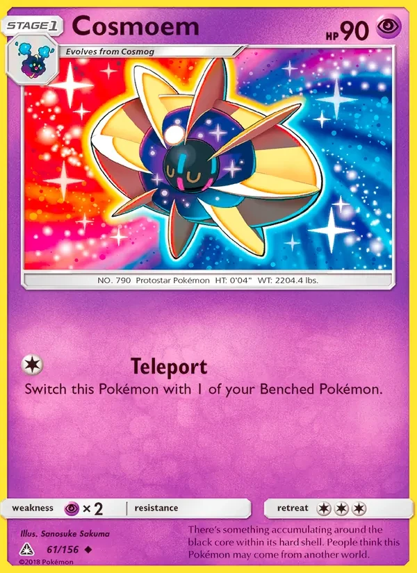 Cosmoem 61/156 Ultra Prism Pokémon card