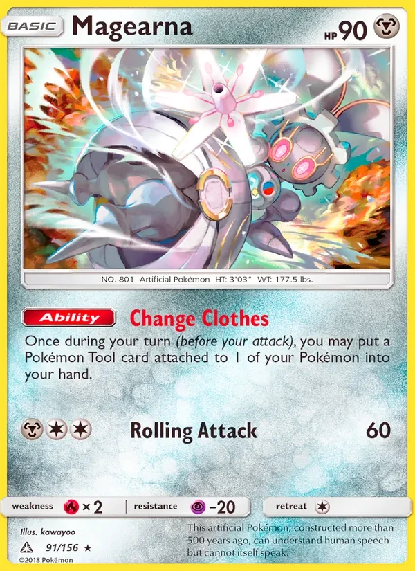 Magearna 91/156 Ultra Prism Pokémon card