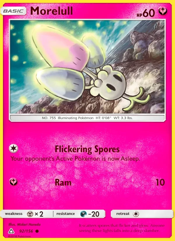 Morelull 92/156 Ultra Prism Pokémon card