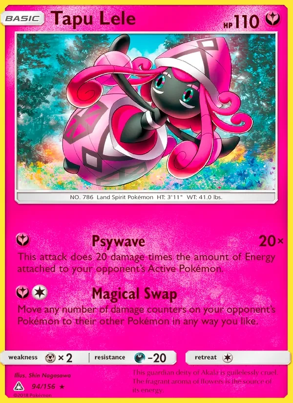 Tapu Lele 94/156 Ultra Prism Pokémon card