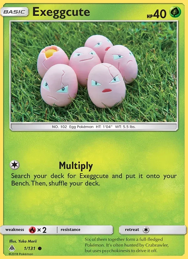 Exeggcute 1/131 Forbidden Light Pokémon card
