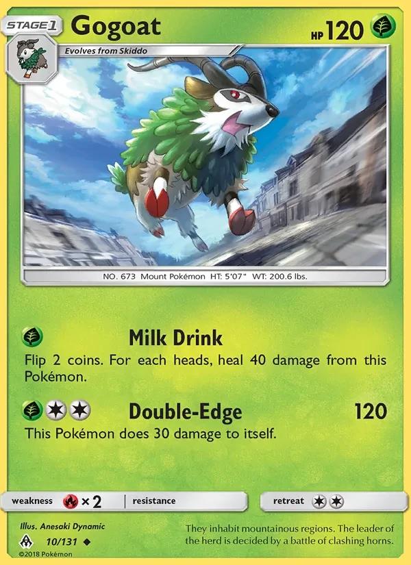 Gogoat 10/131 Forbidden Light Pokémon card