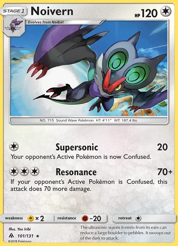 Carta Pokémon Noivern 101/131 Forbidden Light