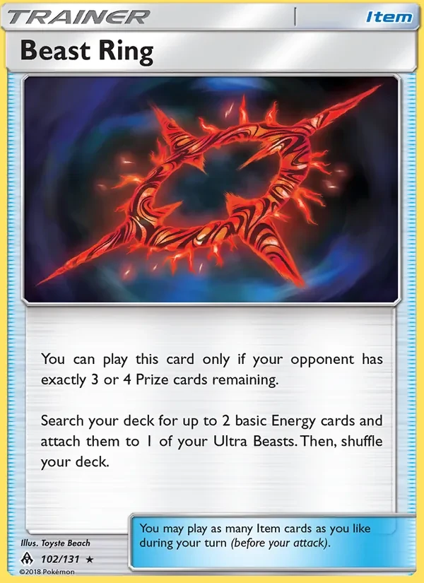 Beast Ring 102/131 Forbidden Light Pokémon card