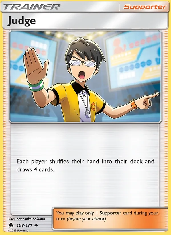 Judge 108/131 Forbidden Light Pokémon card