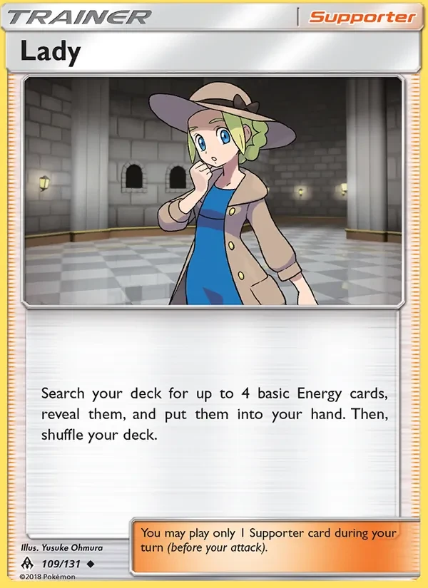 Lady 109/131 Forbidden Light Pokémon card