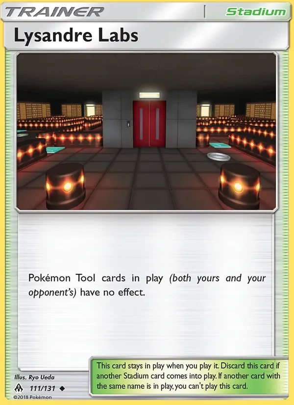 Lysandre Labs 111/131 Forbidden Light Pokémon card