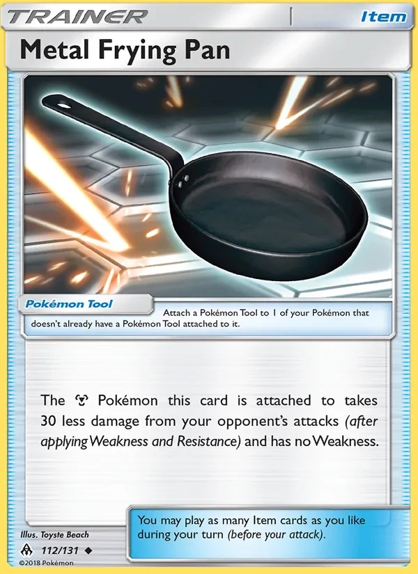 Metal Frying Pan 112/131 Forbidden Light Pokémon card