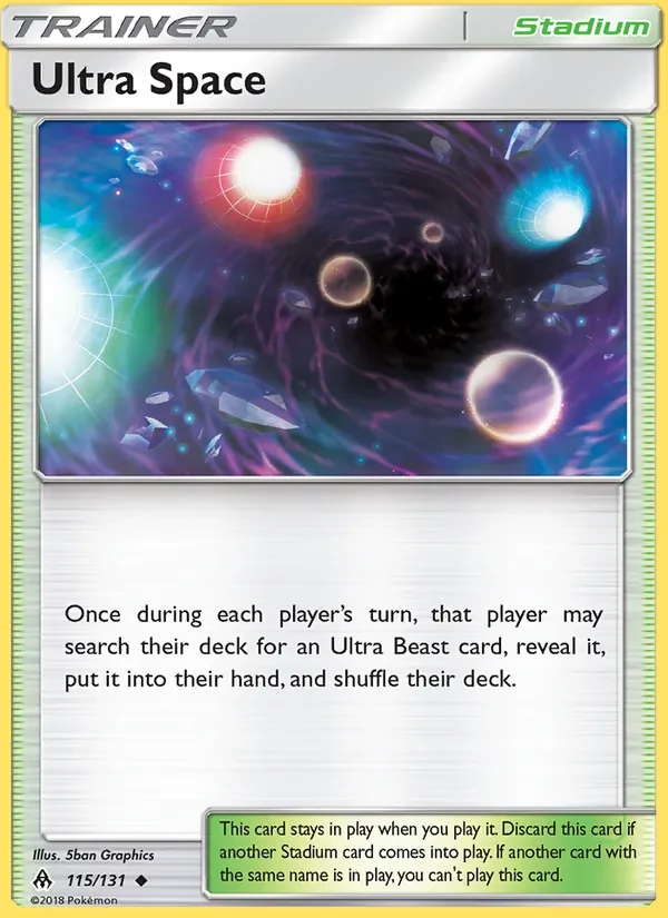 Ultra Space 115/131 Forbidden Light Pokémon card