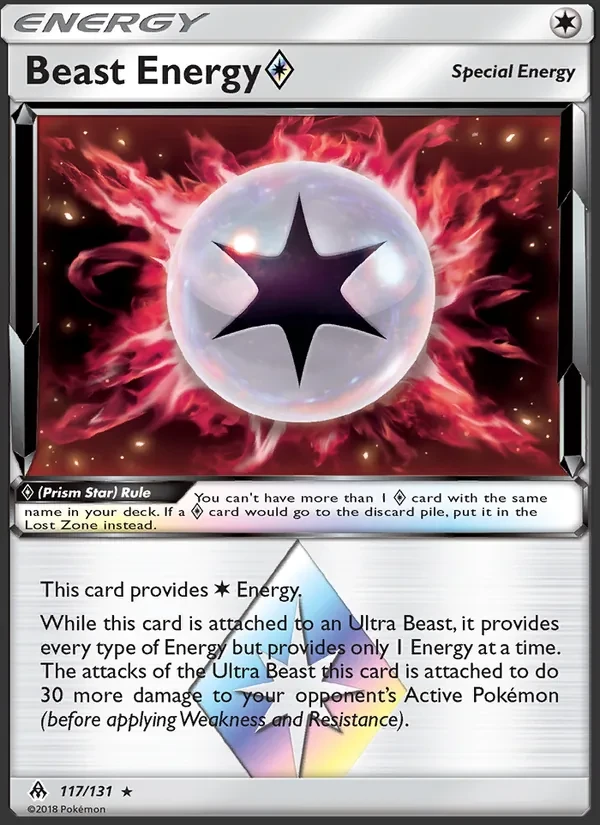 Beast Energy ◇ 117/131 Forbidden Light Pokémon card