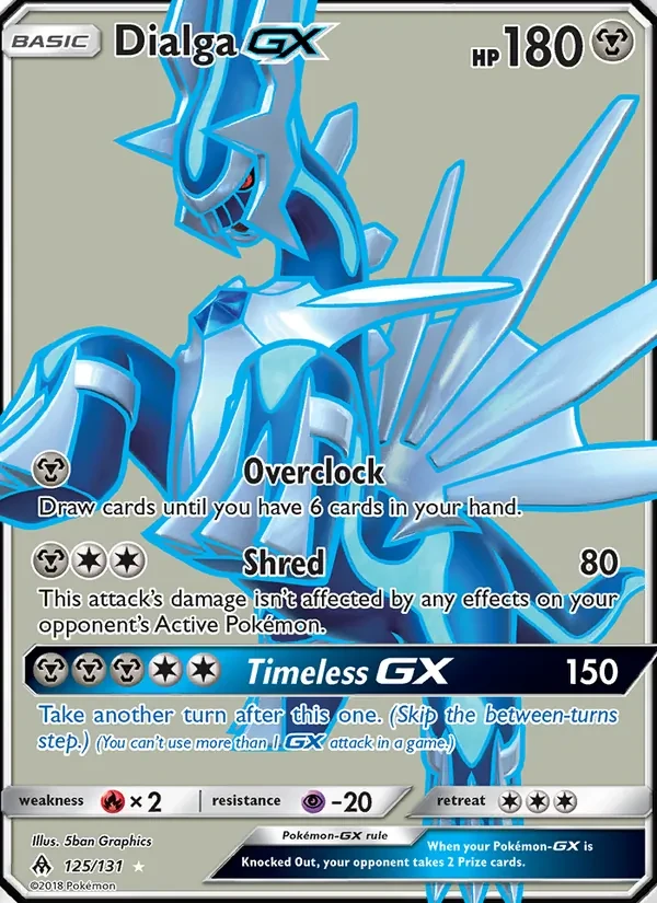 Dialga GX 125/131 Forbidden Light Pokémon card