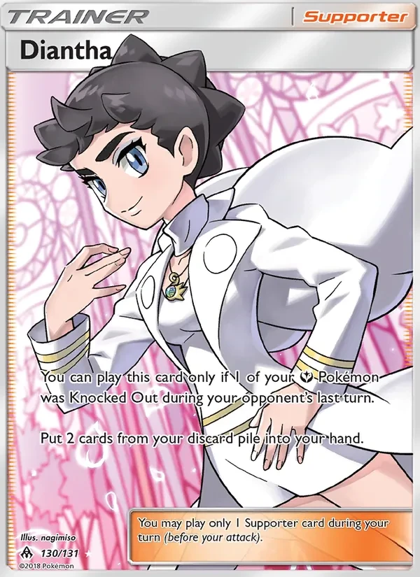 Diantha 130/131 Forbidden Light Pokémon card