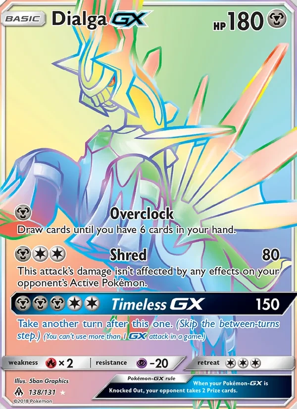 Dialga GX 138/131 Forbidden Light Pokémon card