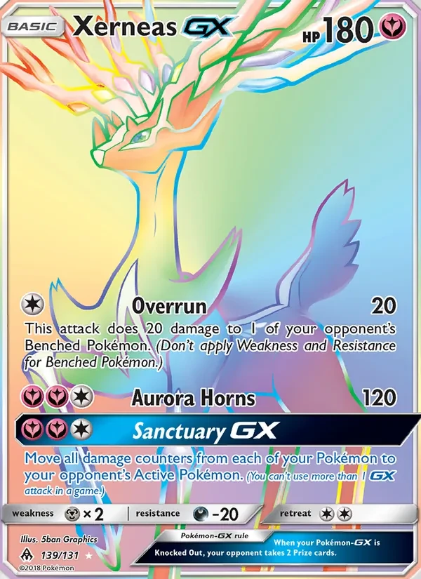 Xerneas GX 139/131 Forbidden Light Pokémon card