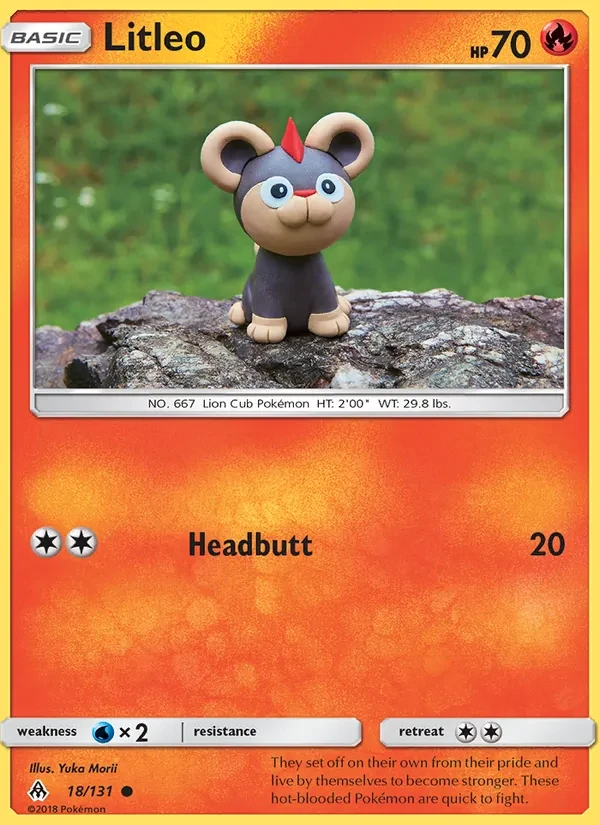 Litleo 18/131 Forbidden Light Pokémon card