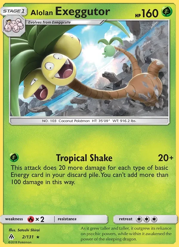 Alolan Exeggutor 2/131 Forbidden Light Pokémon card