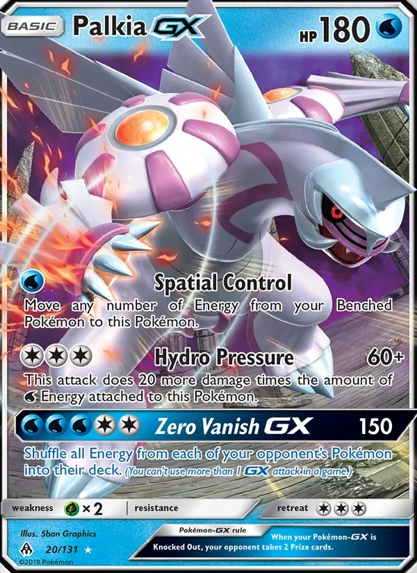Palkia GX 20/131 Forbidden Light Pokémon card