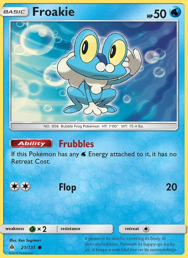 Froakie 21/131 Forbidden Light Pokémon Karte