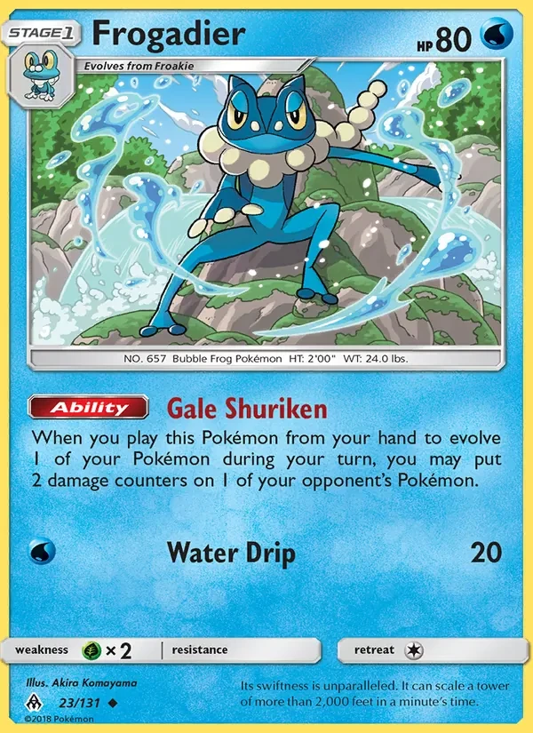 Frogadier 23/131 Forbidden Light Pokémon card