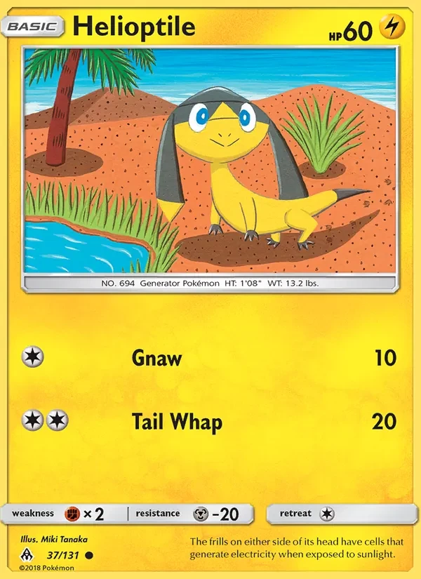 Helioptile 37/131 Forbidden Light Pokémon card