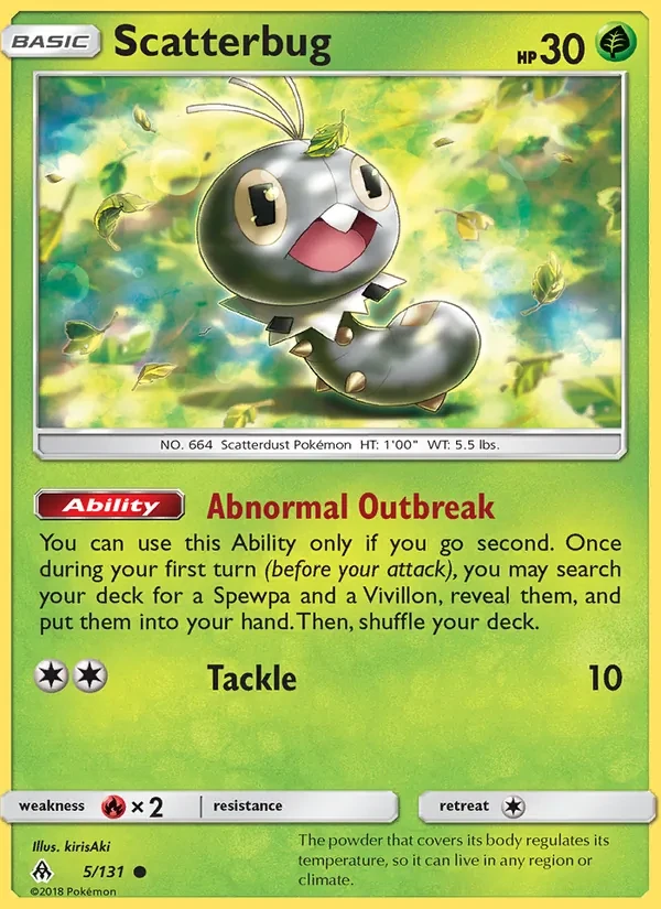 Scatterbug 5/131 Forbidden Light Pokémon card