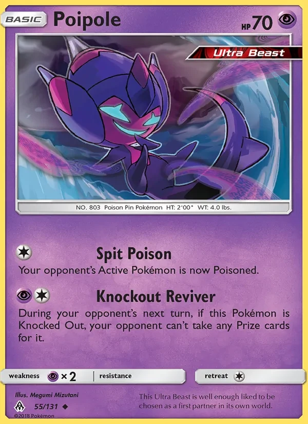 Poipole 55/131 Forbidden Light Pokémon card