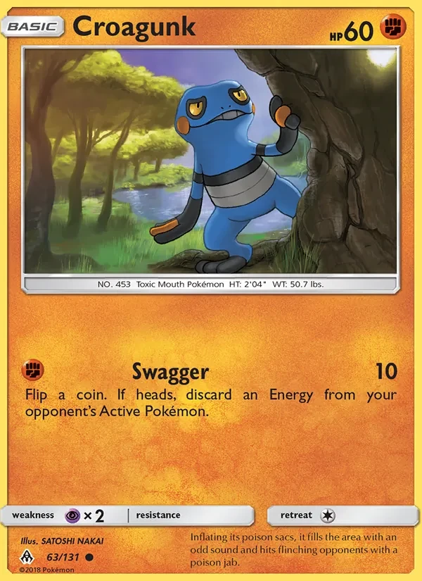 Carta Pokémon Croagunk 63/131 Forbidden Light