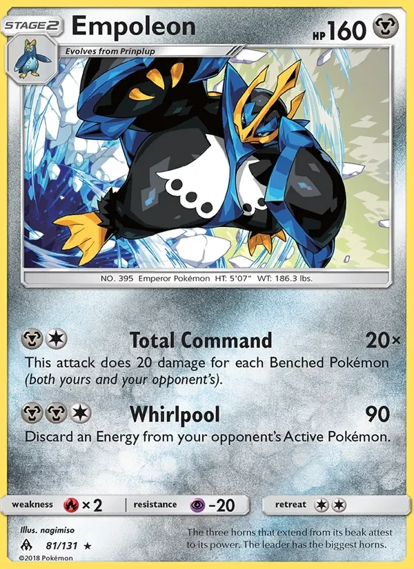 Empoleon 81/131 Forbidden Light Pokémon card