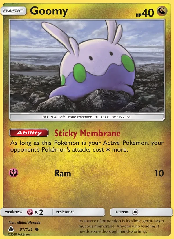 Goomy 91/131 Forbidden Light Pokémon card
