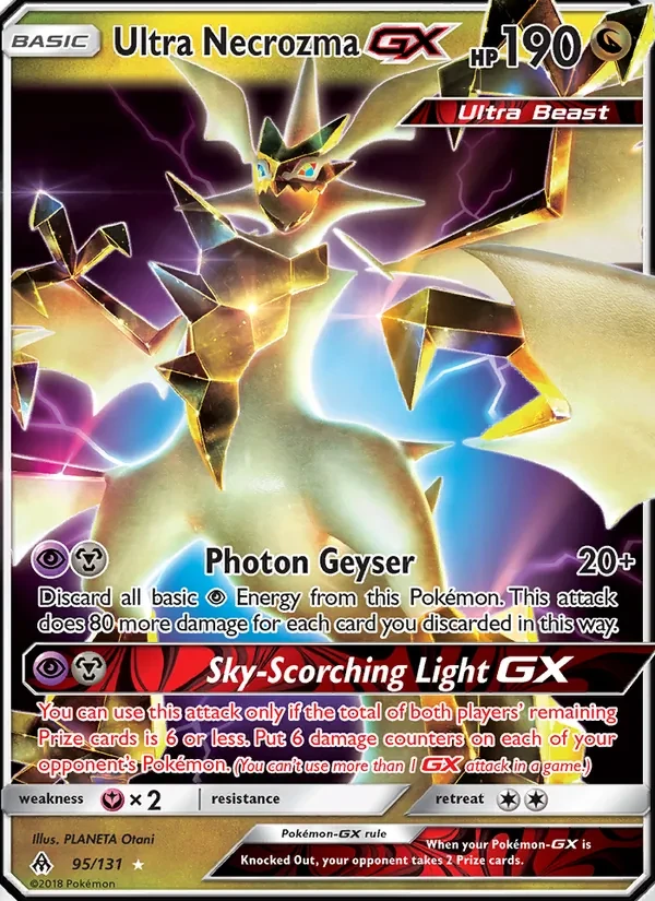 Ultra Necrozma GX 95/131 Forbidden Light Pokémon card